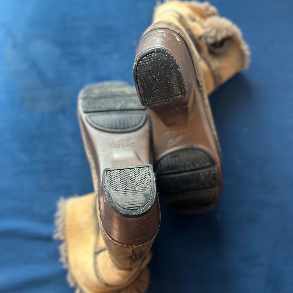 Dansko Brown and Tan Winter Boots - Picture 2 of 8